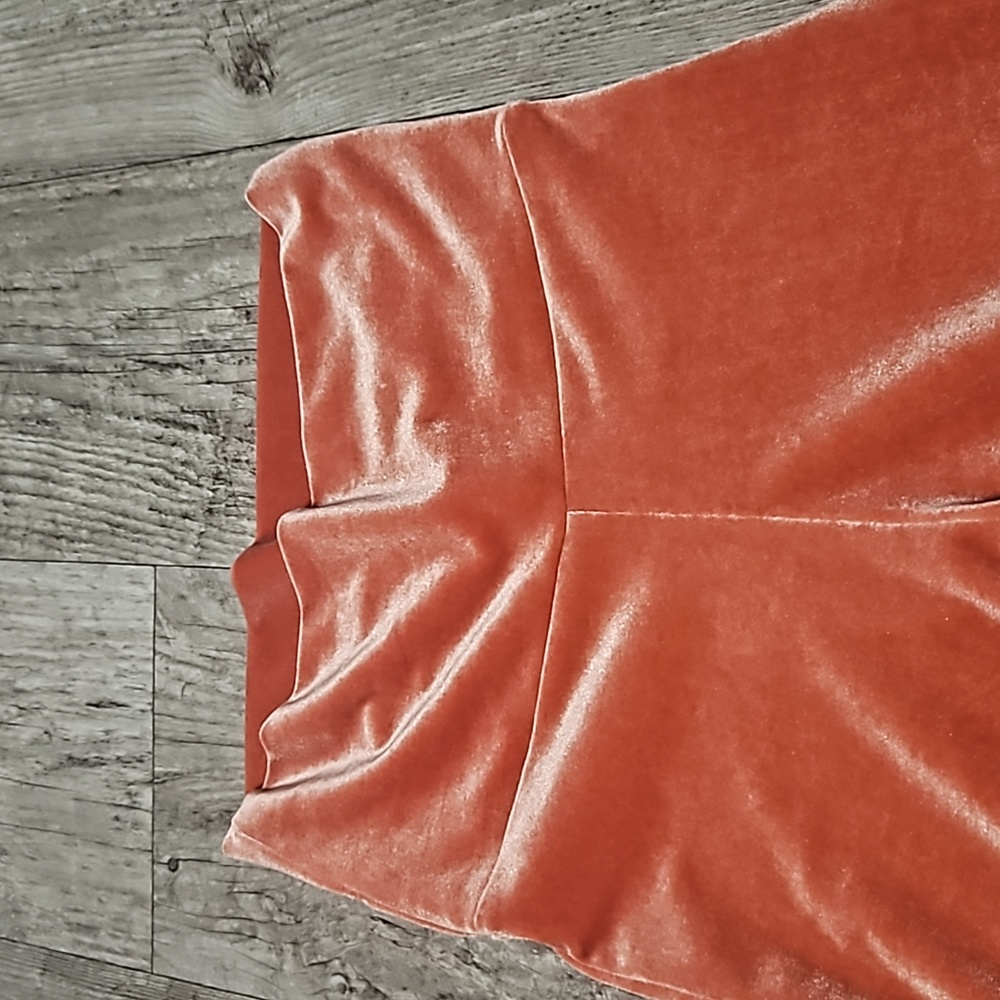 Home Cooked Karma Orange Velvet Bell Bottoms - Picture 11 of 13